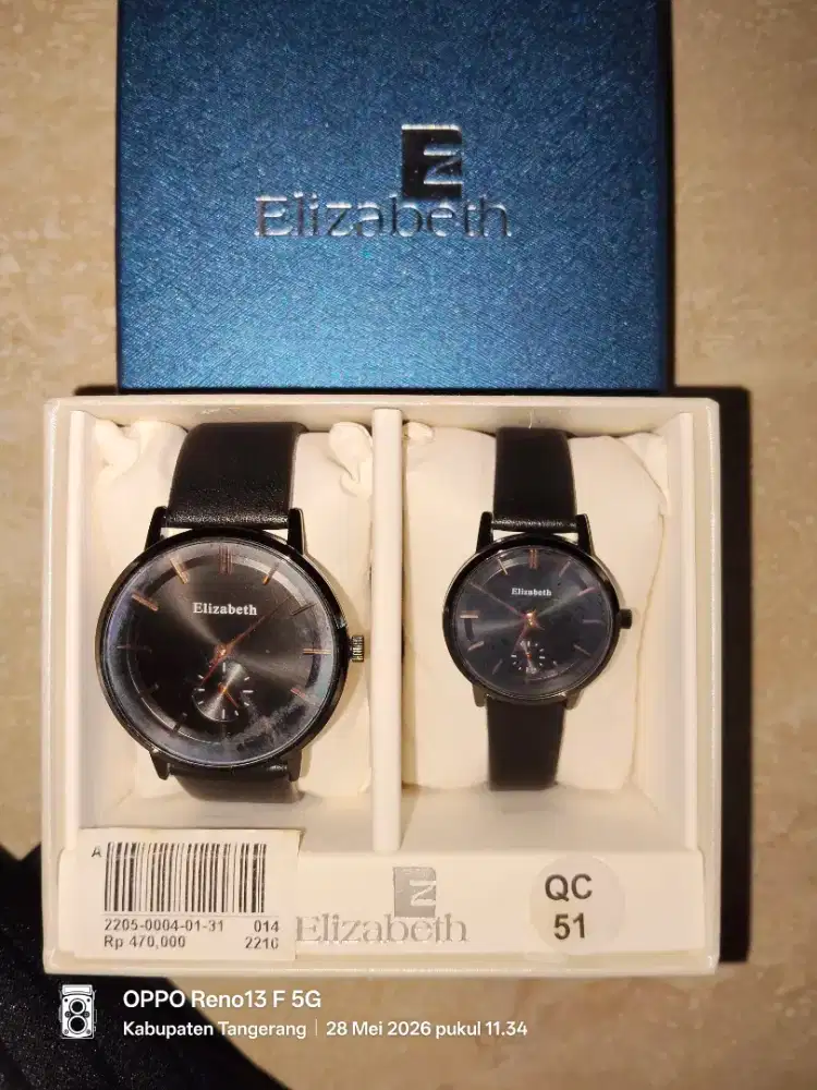 Jam tangan couple merk Elizabeth