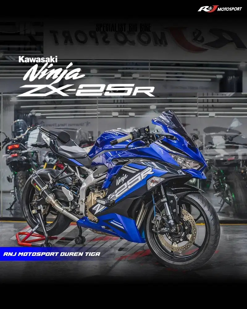 Kawasaki ZX25R ZX 25 R ninja 250  Km 13.000an warna Biru