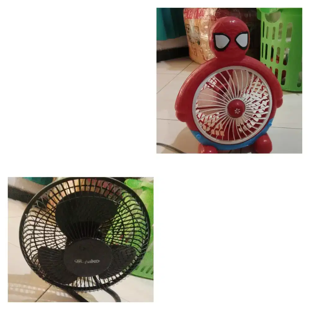 Paket dua kipas angin rusak
