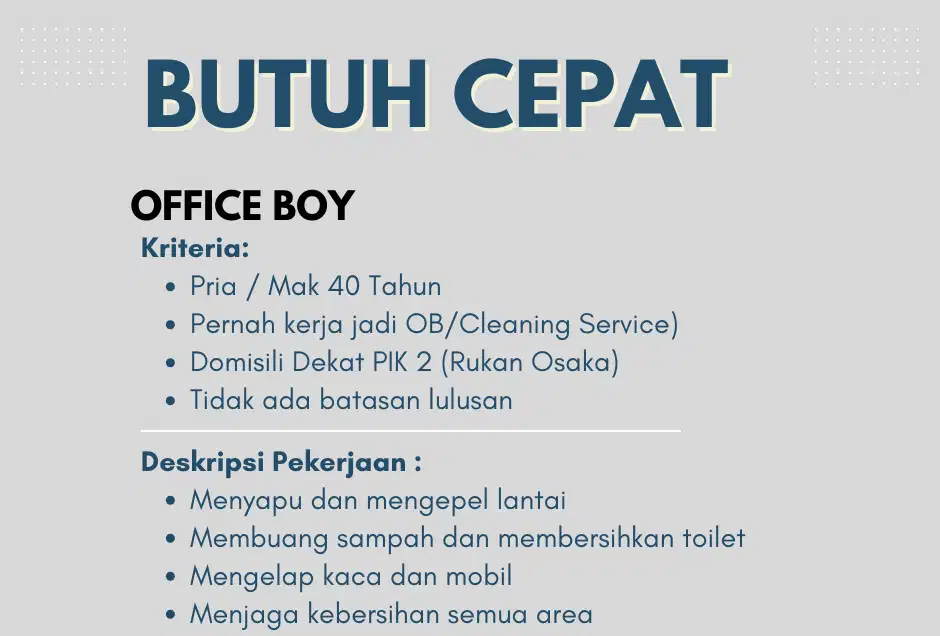 Office Boy (OB)