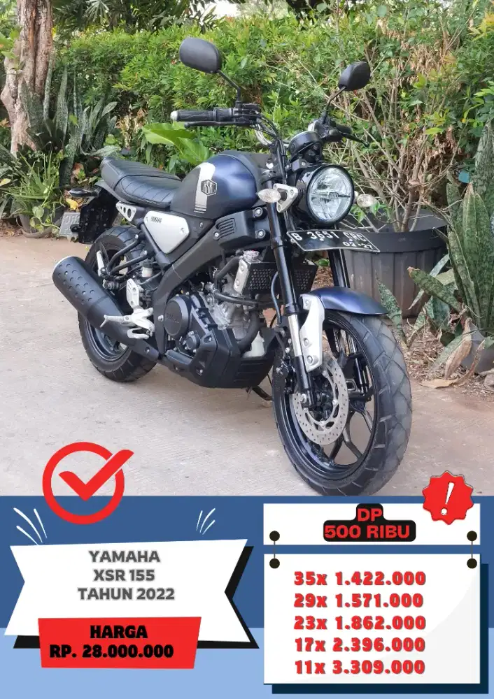 Yamaha XSR 155 Tahun 2022 DP 500Ribu