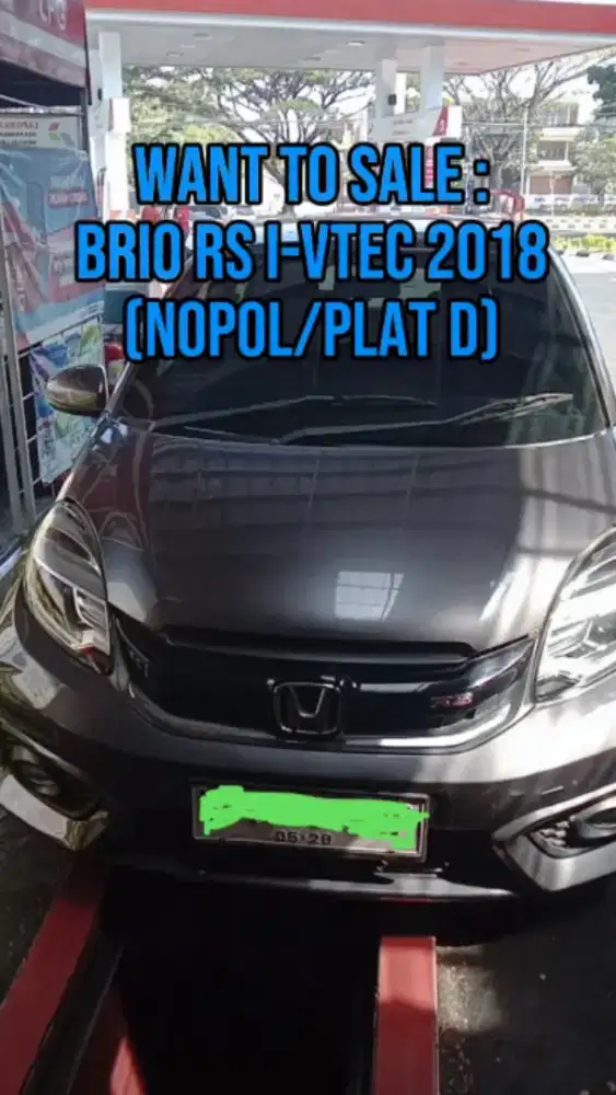 Dijual Brio RS 1.2 i-VTEC 2018 Bandung Only