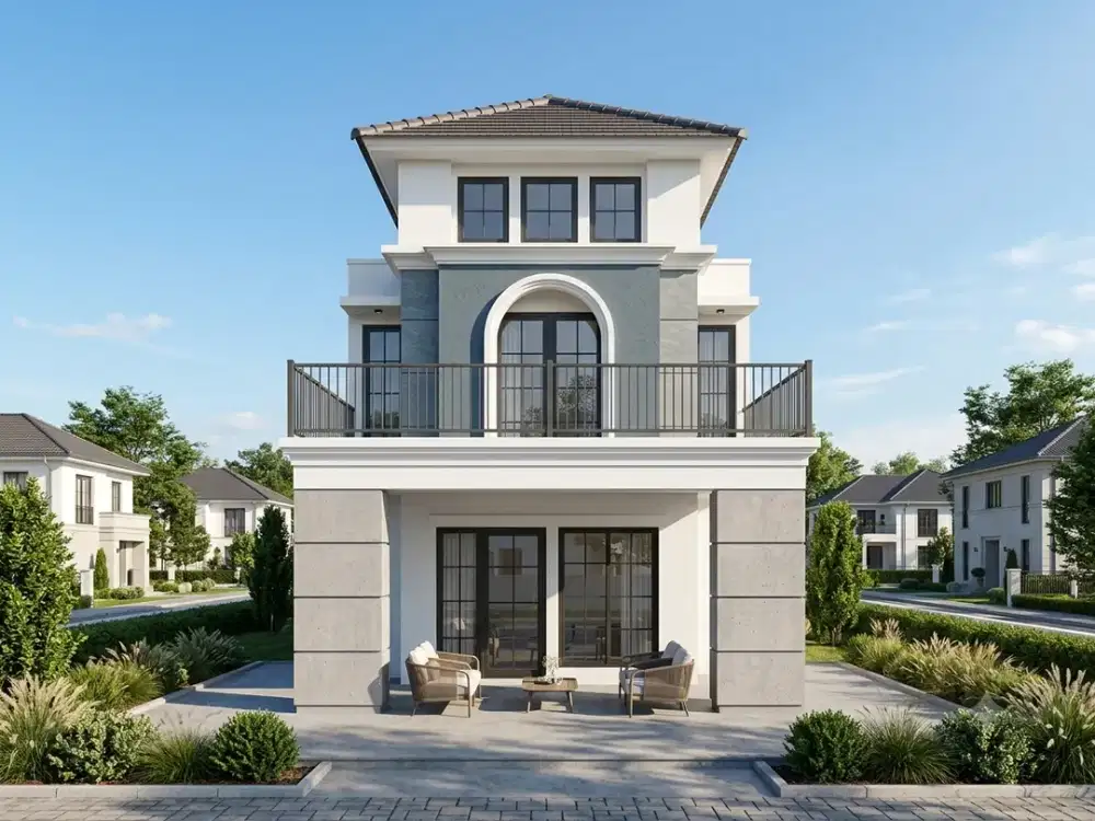 Rumah Mewah 2 Lantai American Modern Dekat Gor Ken Arok