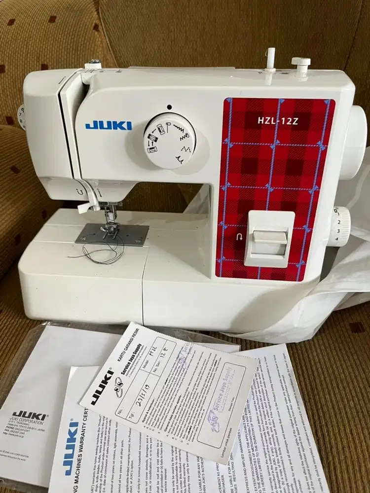 JUKI HZL-12Z Mesin Jahit Portable Multifungsi Original Mulus Lengkap