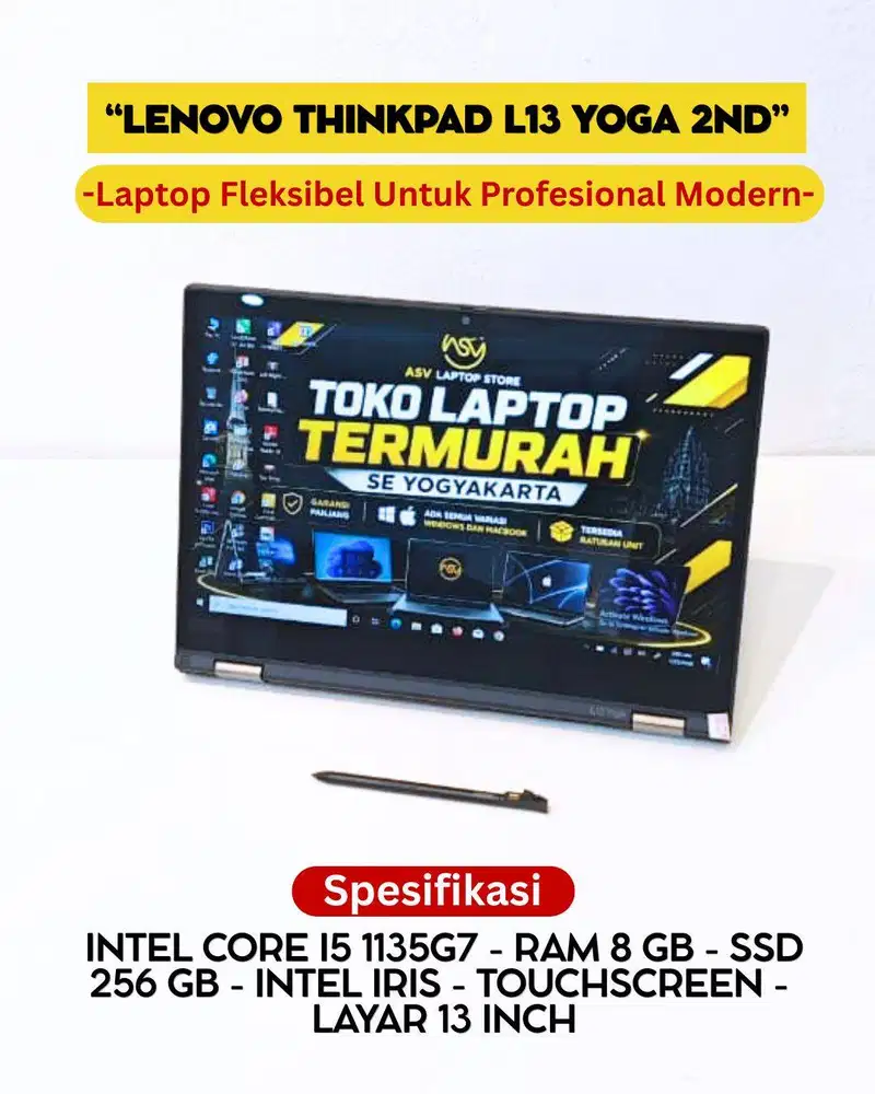 LENOVO THINKPAD L13 YOGA 2ND I5 GEN 11 RAM 8GB SSD 256GB TOUCHSCREEN