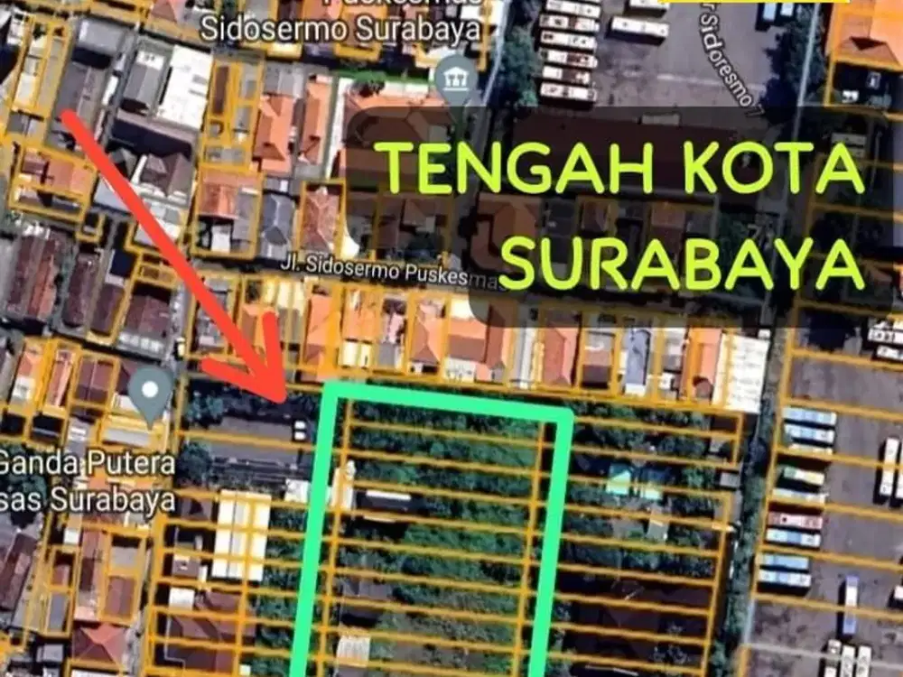 Tanah Dijual Dijalan Raya Sidosermo Indah Surabaya
