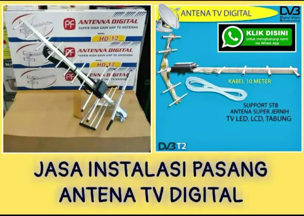 Ahli Pasang Baru Service Antena TV Siaran Digital