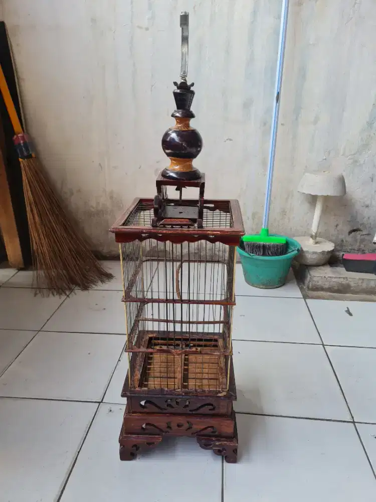 Sangkar burcil jati fiber