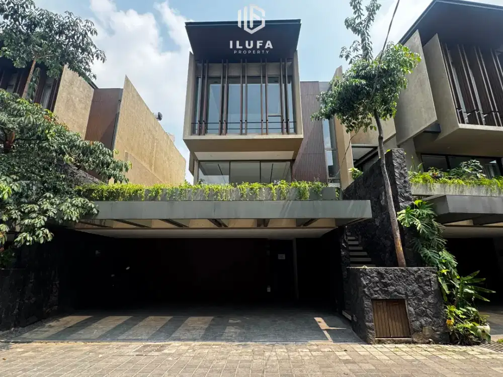 disewakan townhouse 3lt semi furnish 4br area kemang