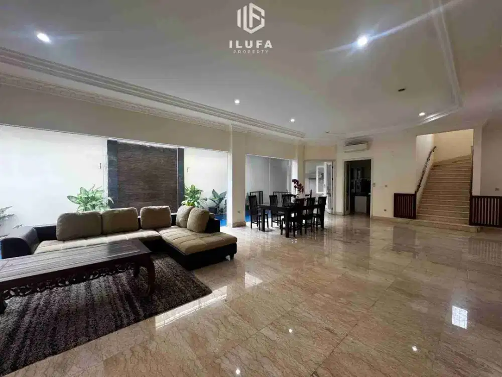 disewakan single house semi furnish area strategis kemang