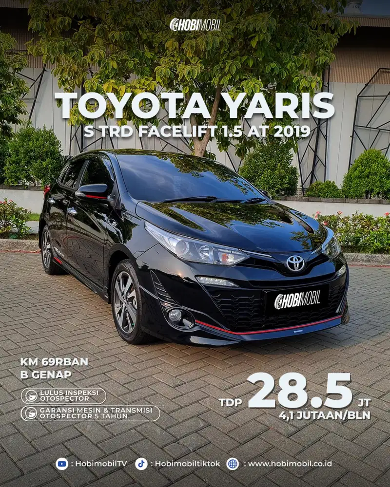 Yaris S Trd Facelift 1.5 AT Thn 2019