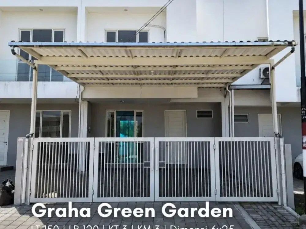 Rumah Graha Green Garden NEW, MINIMALIS, SIAP HUNI, AC 3 UNIT, CANOPY