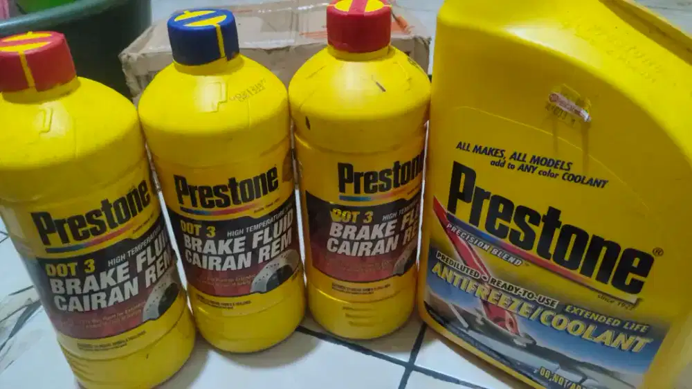 Minyak rem & Coolant merk Prestone