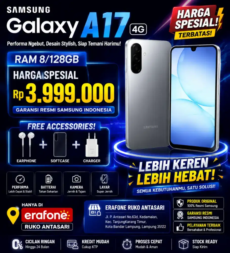 samsung Galaxy A17 0dp 0admin cicilan 400rb perbulan