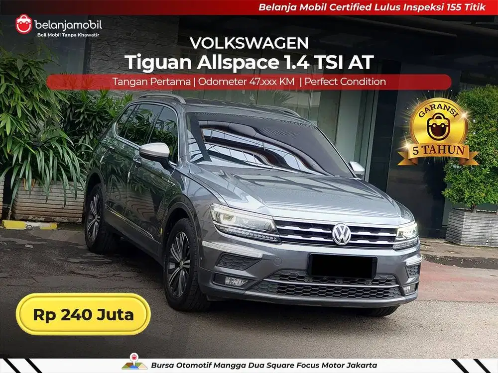 [ BERGARANSI ] Volkswagen VW Tiguan Allspace 1.4 TSI AT 2020/2021