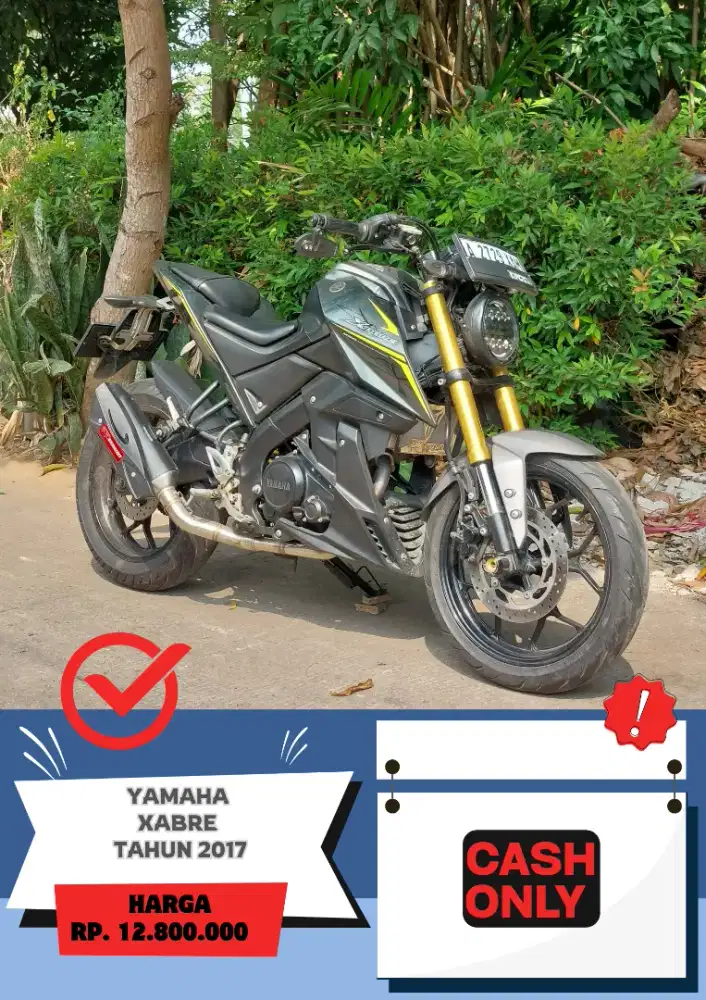 Yamaha Xabre Tahun 2017 KM 22Ribu