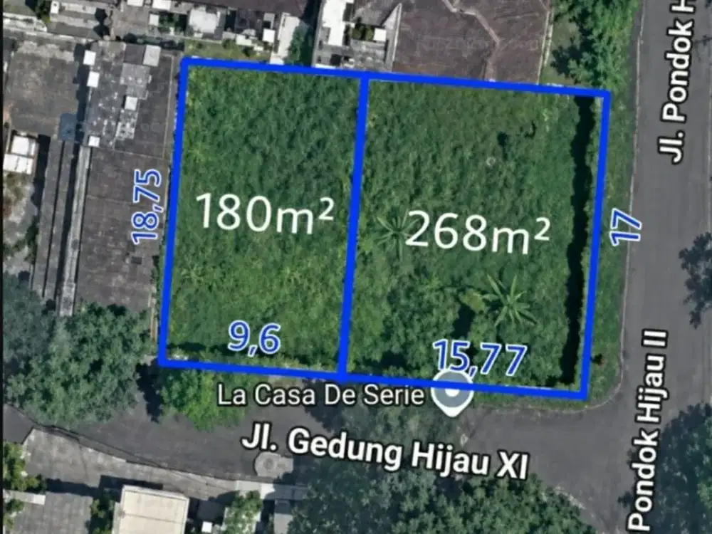 Tanah Pondok Indah Hoek SHM, Dekat Mall & Fasilitas Premium