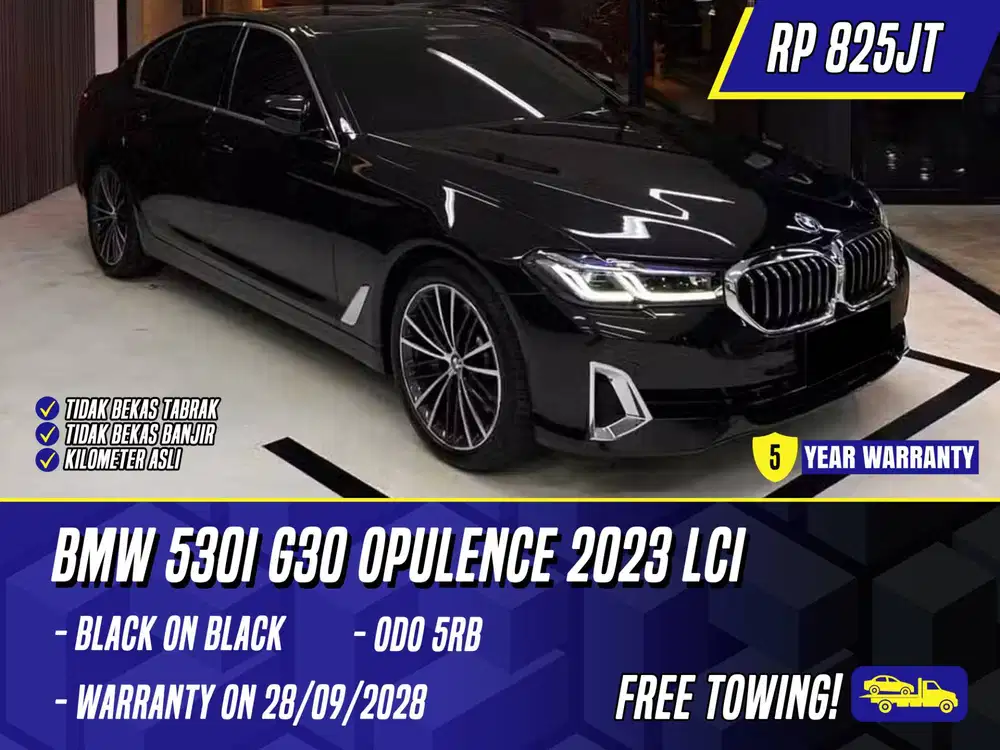 BMW 530i G30 Opulence 2023 LCI Black Hitam 530 i