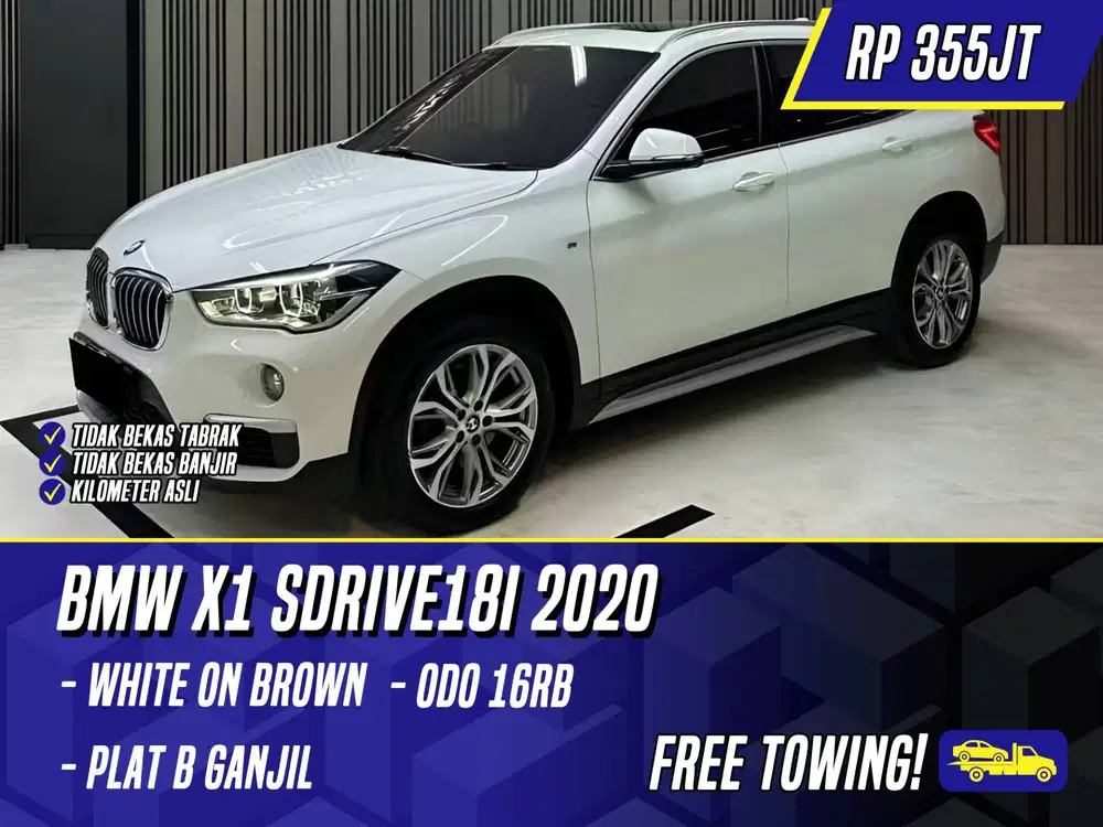 BMW X1 sDrive18i 2020 NIK 2019 White on Brown Putih X 1 sDrive 18i