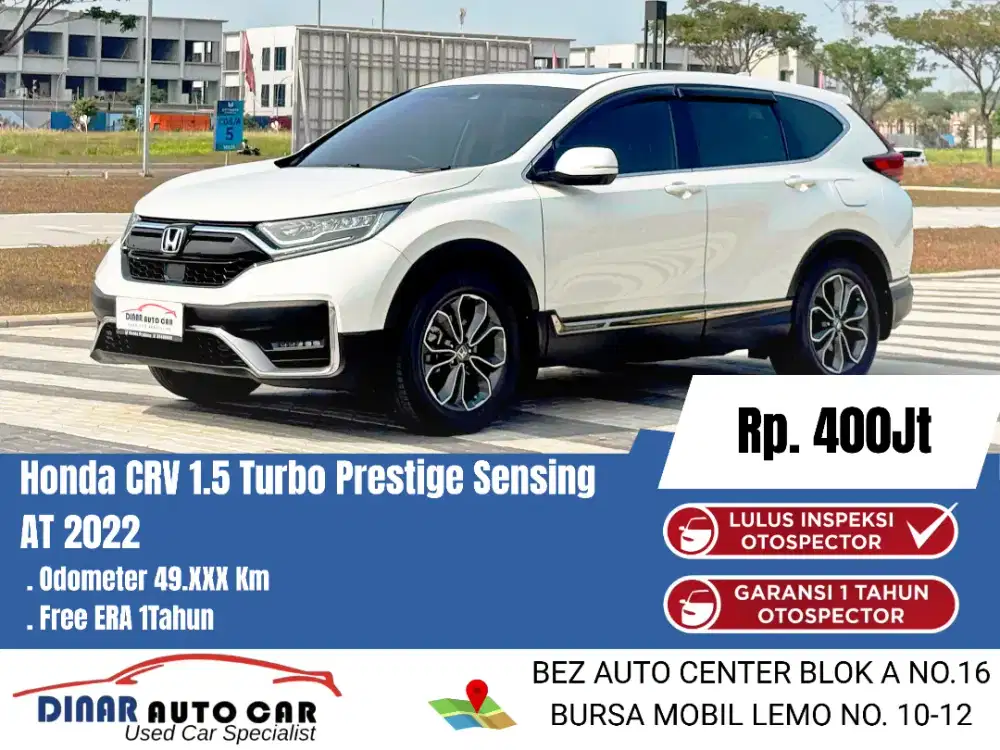 (50Jt) CR-V CRV Turbo Prestige Sensing 2022 At Matic Warenty 1Th*Dinar