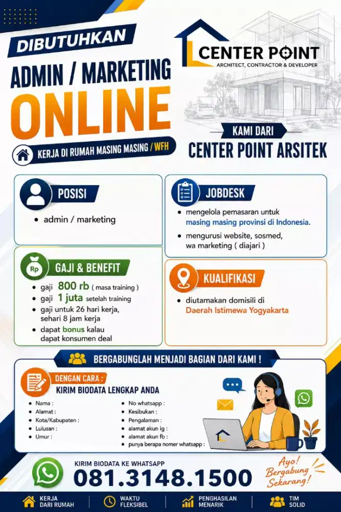 KESEMPATAN BERGABUNG BERSAMA CENTERPOINT ARSITEK