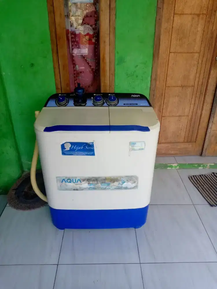 Jual mesin cuci merk aqua kpsitas 7,5kg fungsi normal