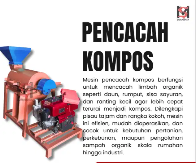 MESIN PENCACAH KOMPOS - BARU - TERMURAH