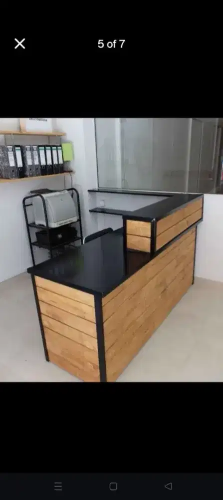 Meja kasir meja coffeshop meja resepsionist