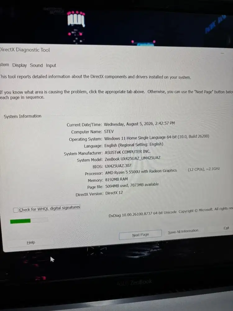 Asus Zenbook 14 Ori 14 (2022)