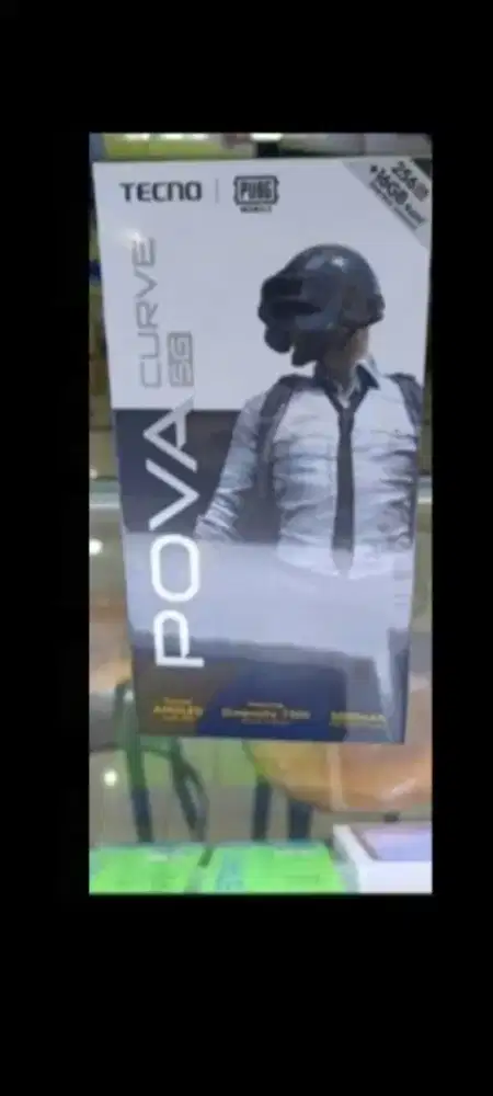 Tecno pova 5G curve 8/256 layar lengkung