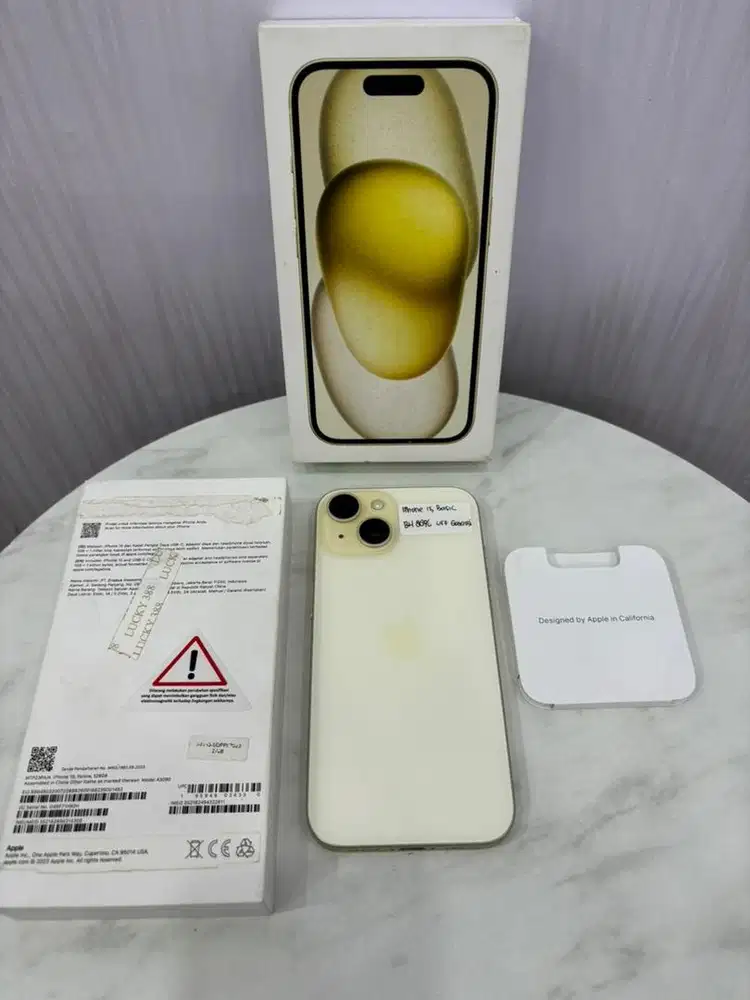 IPHONE 15 Basic 128GB Yellow Mulus Garansi Resmi Indonesia