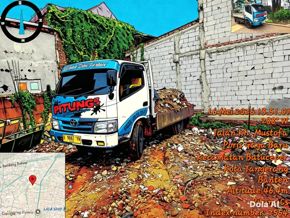 jasa buang puing tangkot