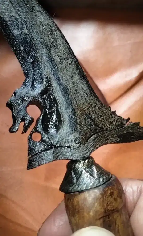 keris sepuh pusaka naga tapa nogo sungkem luk 5 pamor pedaringan full