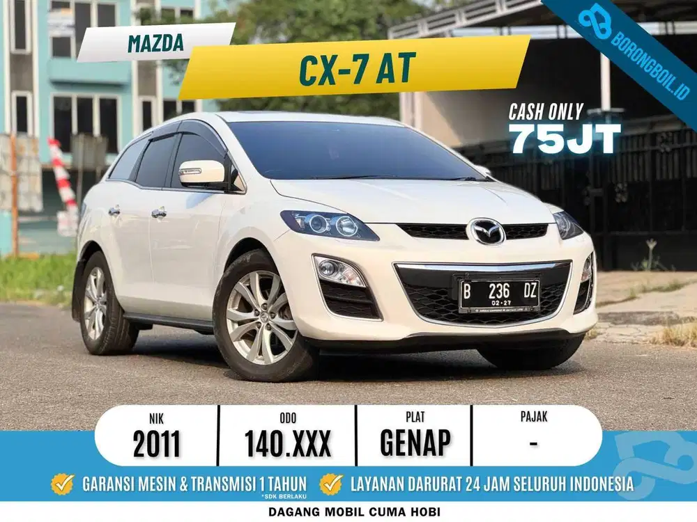 MOBIL MATIC MURAH!!CX7 2.3L AT 2011 PUTIH FAVORIT