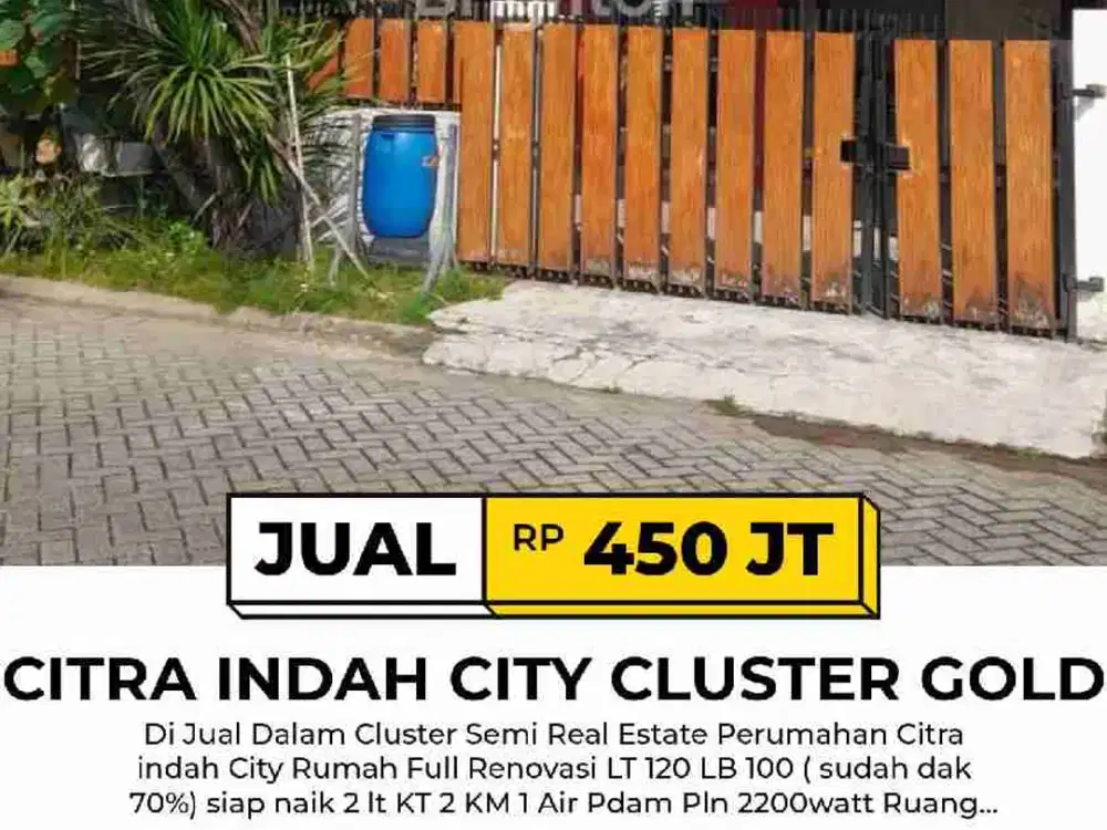 Rumah Full Renovasi cluster Gold