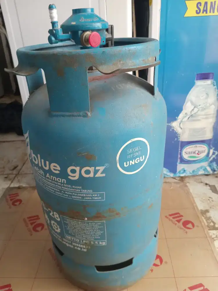 Tabung blue gas kosong + regulator