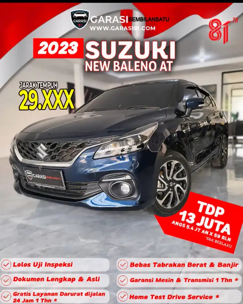 ‼️[ TDP 13 Jt ] ‼️New Baleno At 2023