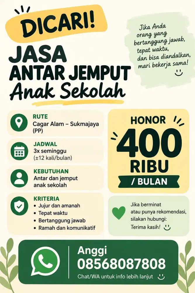 antar jemput anak
