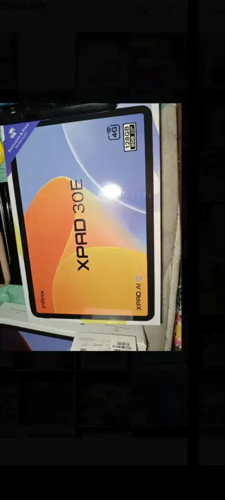 Tablet infinix XPAD 30E 4/128 bisa kartu SIM card sinyal 4G LTE