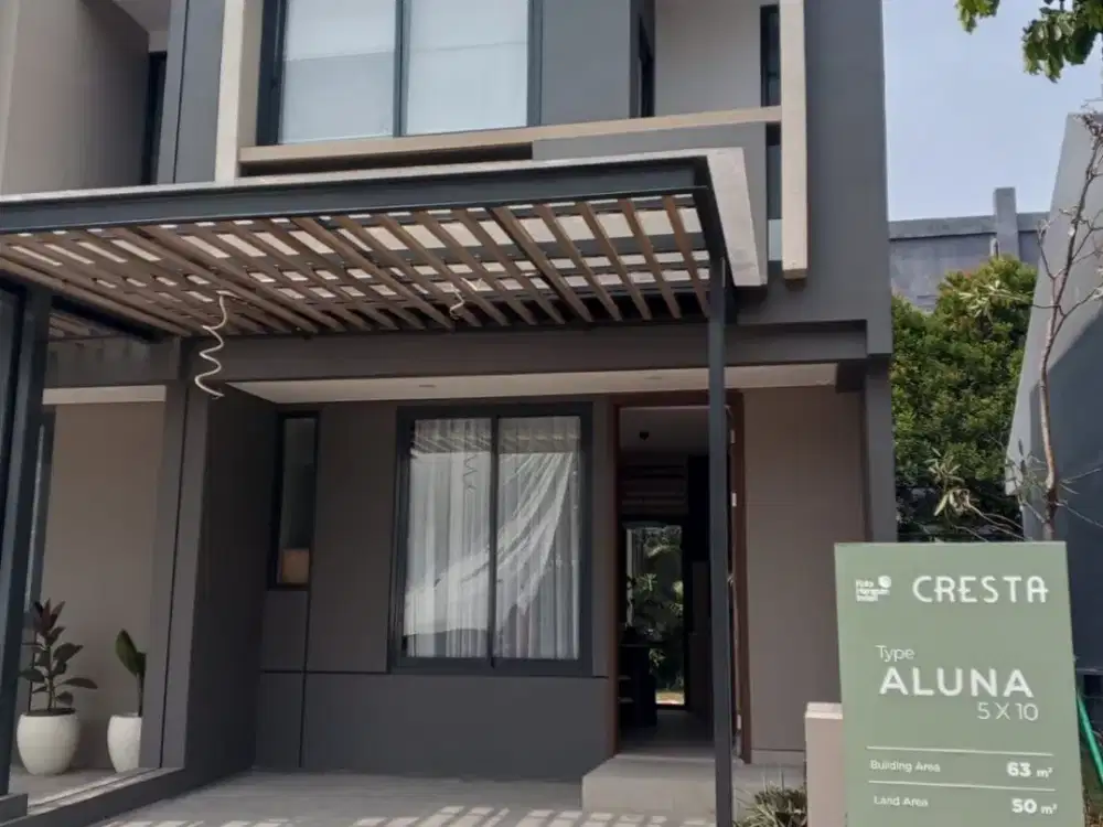 Dijual Rumah Baru View Danau Premium Di Cluster Cresta Harapan Indah Bekasi - Mulai 900 Jutaan!!