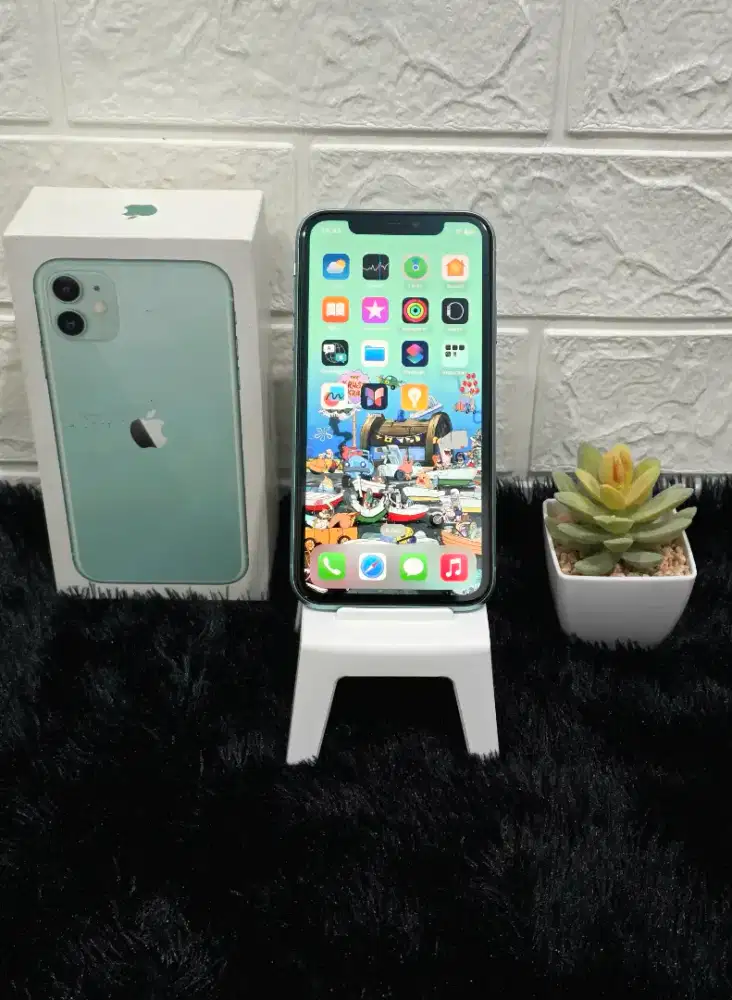 IPhone 11 Hijau 64Gb iBox Indo Resmi Berkualitas