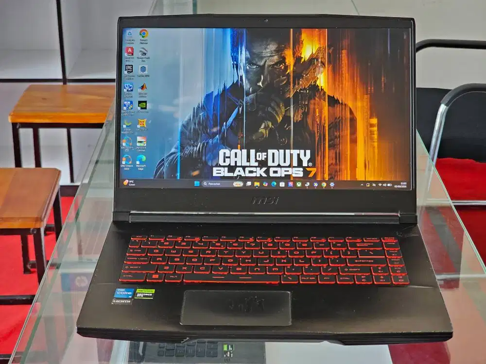 MSI GF63 THIN 12UCX Intel Core i5 Gen 12 Ram 16 GB SSD 512 GB Nvidia R