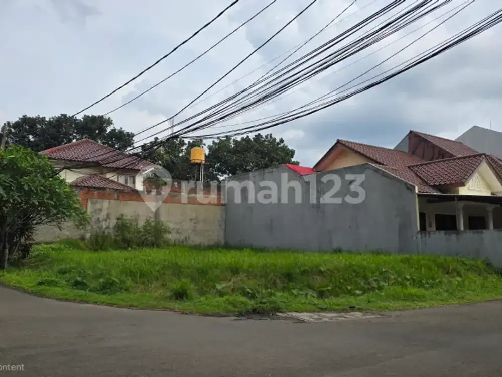 Kavling Hoek Posisi Prime Dekat Pos Security dan Main Road di BSD Griya Loka