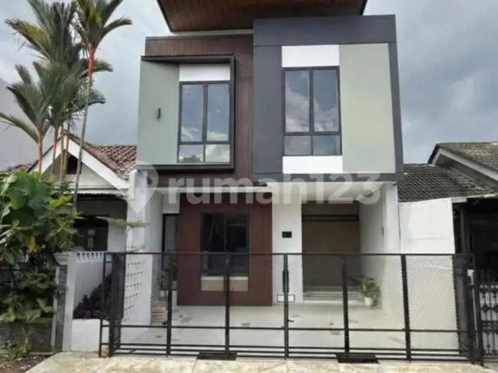 Dijual Rumah Brand New2 Lantai Fasad Modern Contemporer Lokasi Sangat Strategis di BSD Nusaloka