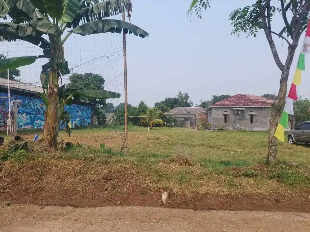 Tanah SHM 416 m2 Cileungsi Pinggir Jalan, Turun Harga 1,5 M