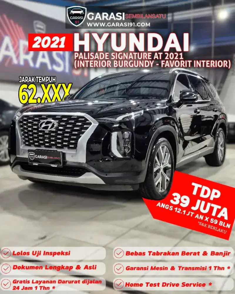 [Tdp 39 JT] PALISADE SIGNATURE 2.2 AT 2021 DIESEL