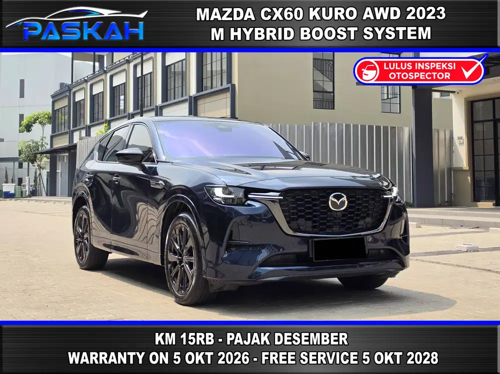 AWD BUNGA=4% Km=15K CX60 KURO AWD 2023 MHEV CX60 3.3 KURO AWD 2023