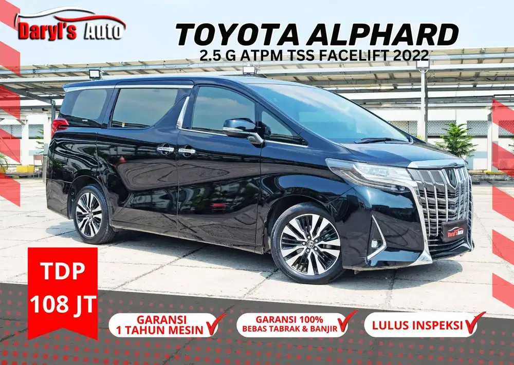 2022 Toyota Alphard G ATPM 2.5 New Model Facelift TDP 108jt