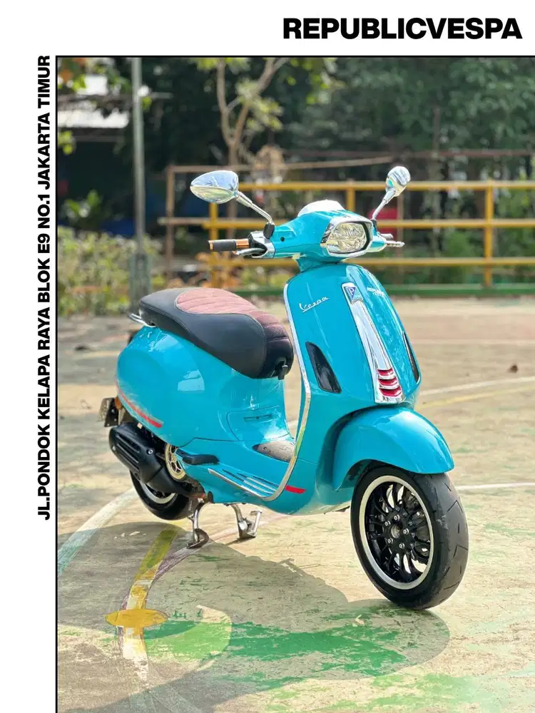 TERMURAH PIAGGIO VESPA SPRINT S 150 IGET FACELIFT 2021 BLUE AUDACE