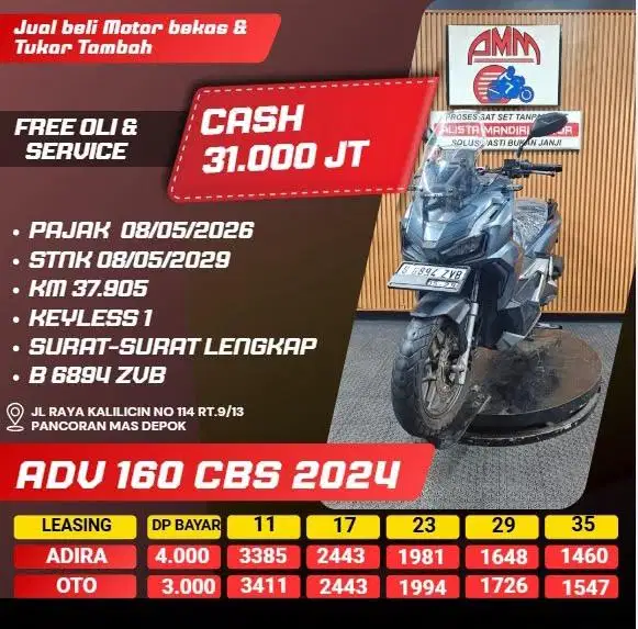 ADV 160 CBS 2024 BISA KREDIT/TRADE IN/PAKE CC/PAYLATER